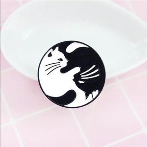 Yin Yang Cats Enamel Pin